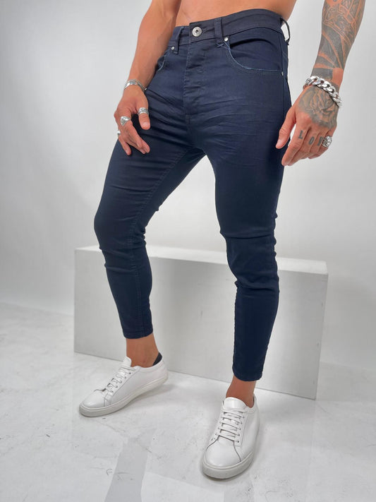 Dark Blue Skinny Fit Lycra Jeans – Classic & Comfortable (Model S-159)