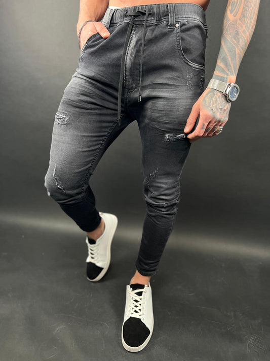 Dark Gray Jogger Jeans – S-210