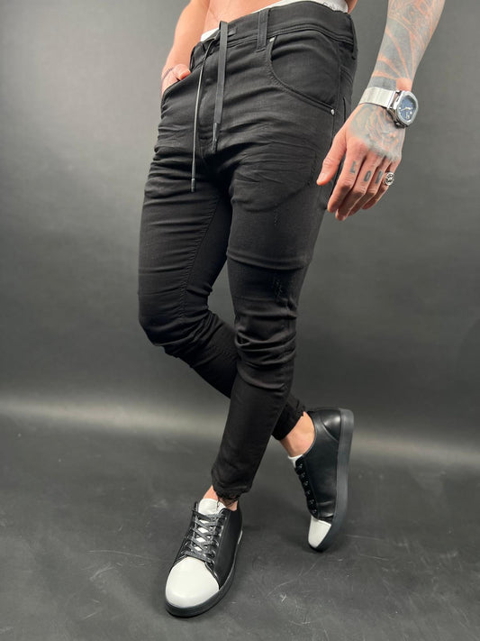 Charcoal Black Jogger Jeans – S-204