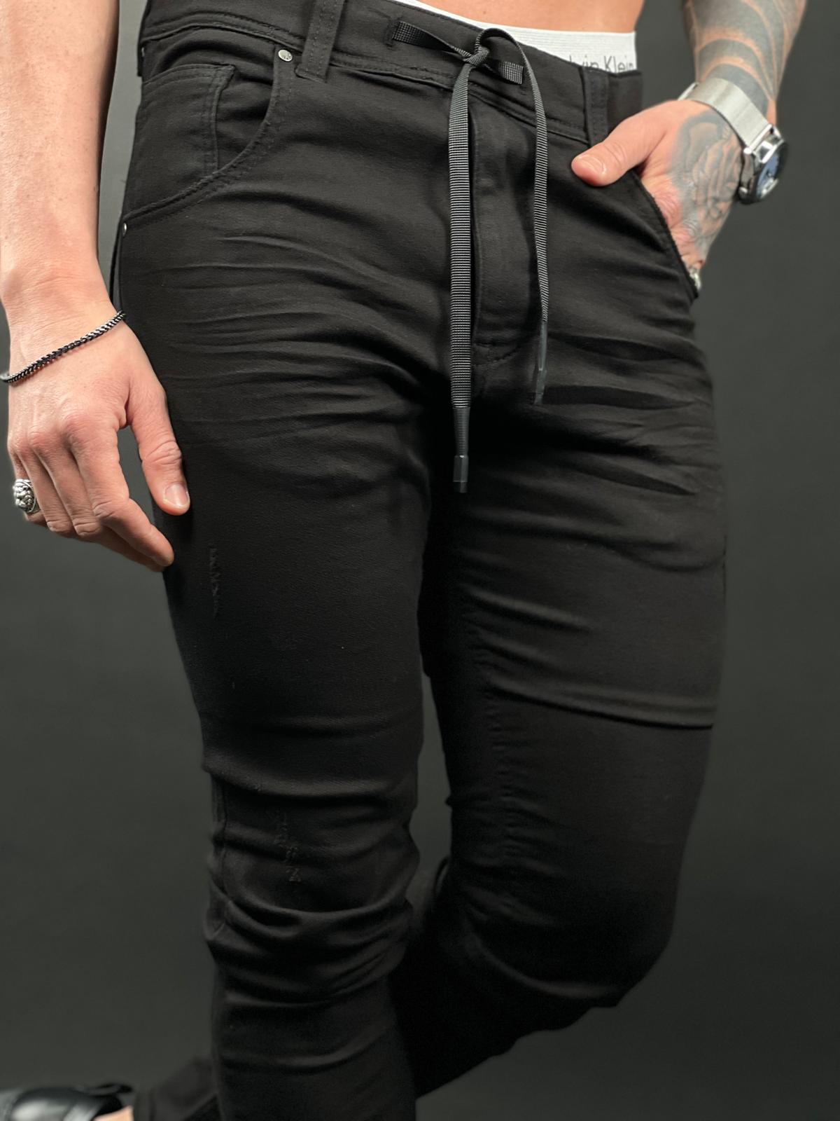 Charcoal Black Jogger Jeans – S-204