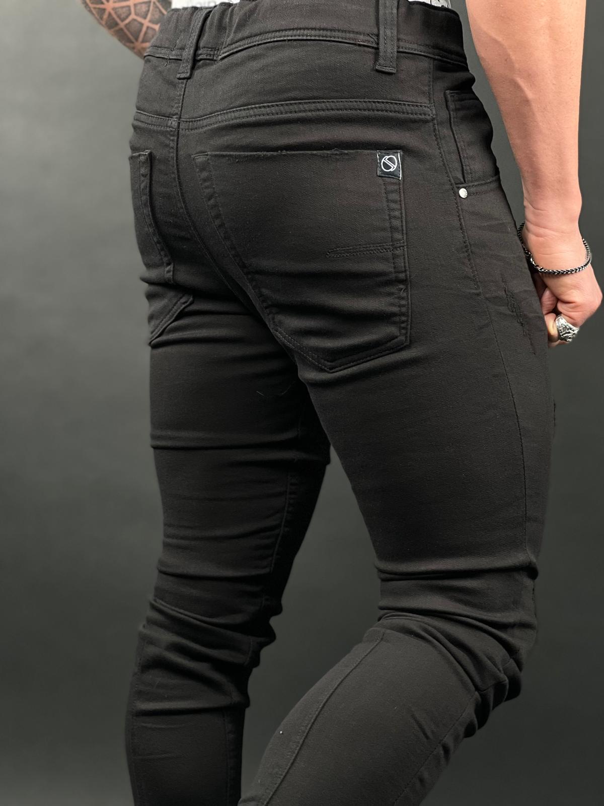 Charcoal Black Jogger Jeans – S-204