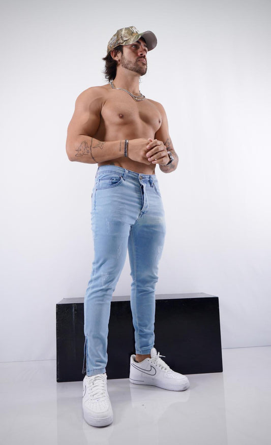 Light Blue Skinny Fit Jeans – Model ES-1