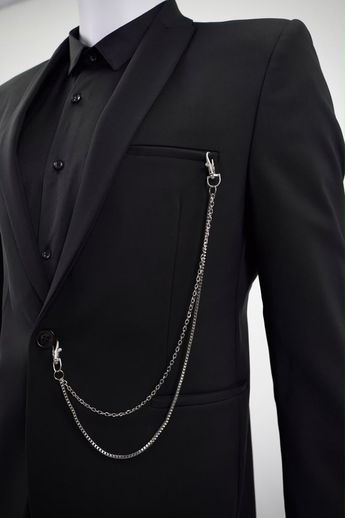 Luxury Silver Multi-Strand Suit & Trouser Chain - Premium Men's Accessory