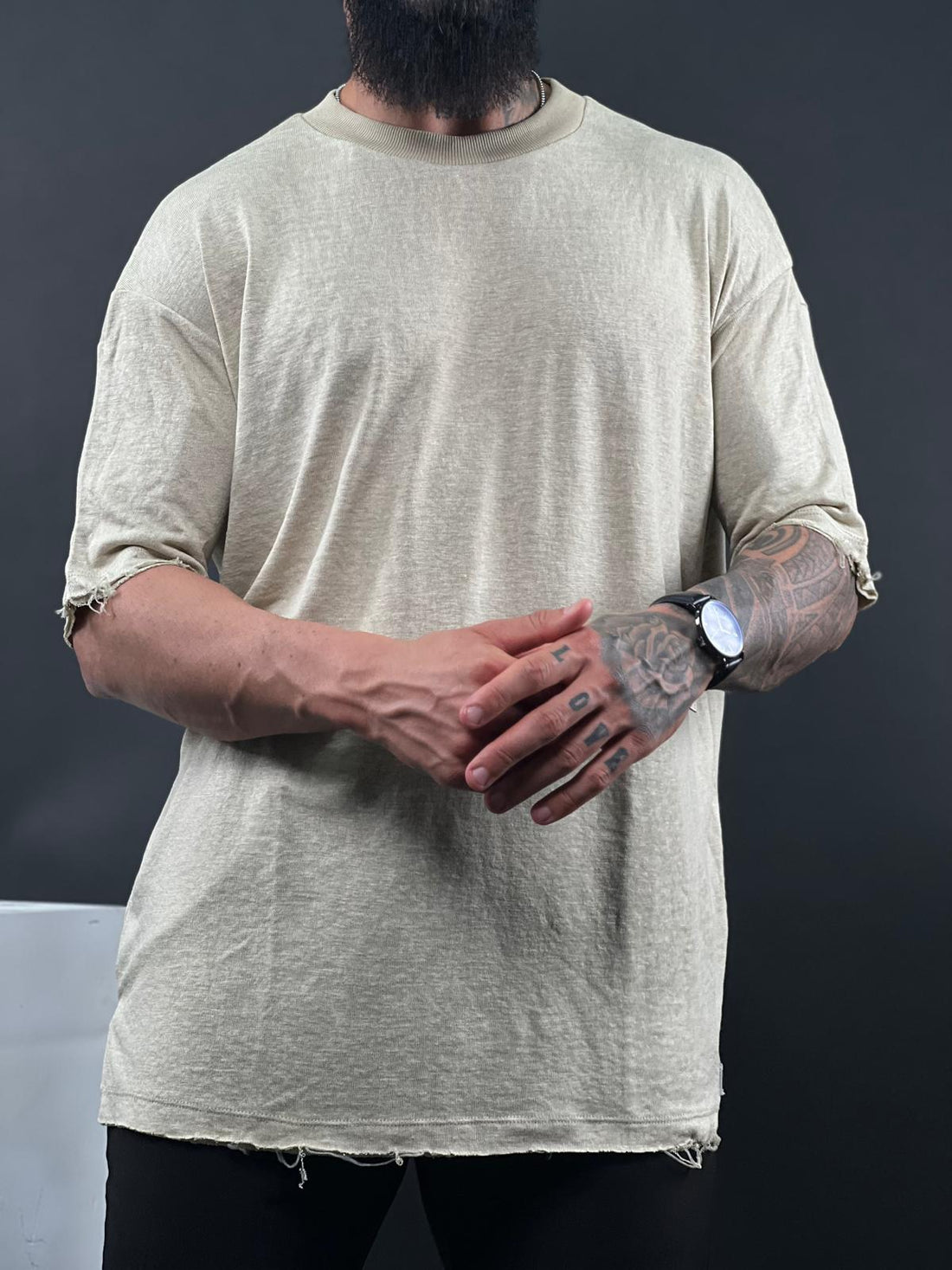 Oversized Linen Tops for Men: Turtleneck, V-Neck & Distressed-Finish Styles | SWAG69