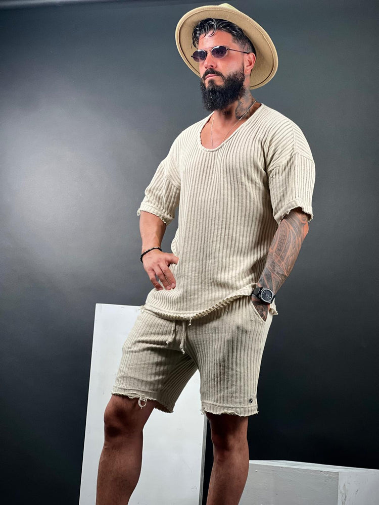 Men's Striped Linen Shirts & Pants