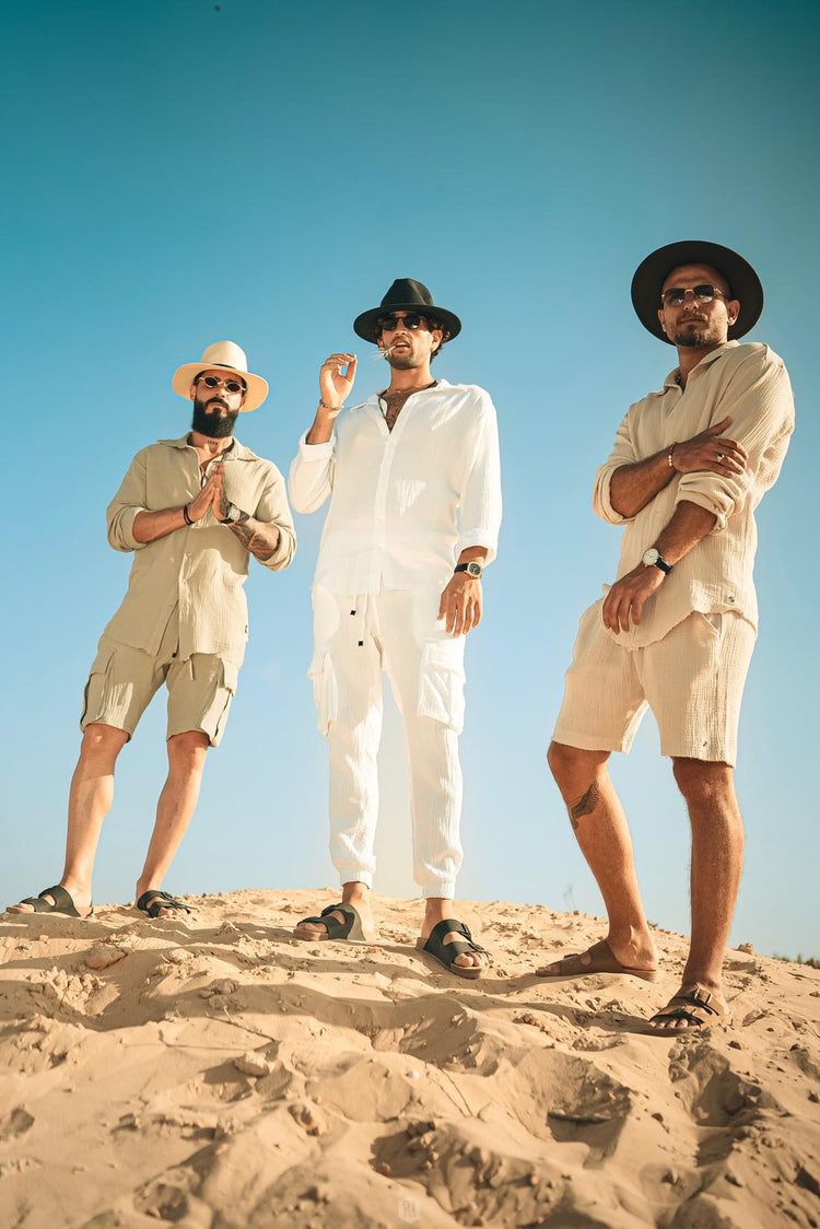 Men's Linen Shirts, Pants & Hoodies