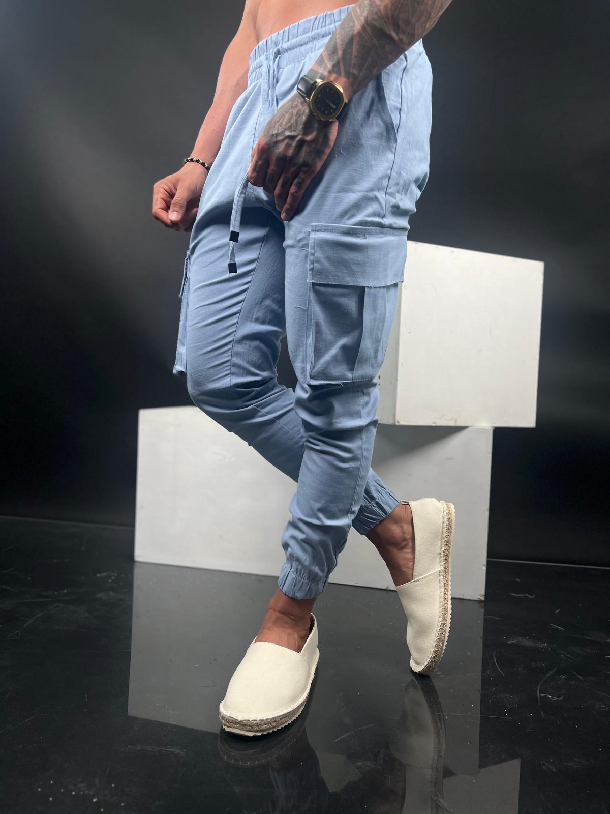 SWAG69 Pocket Comfort linen cargo pants - photo 5
