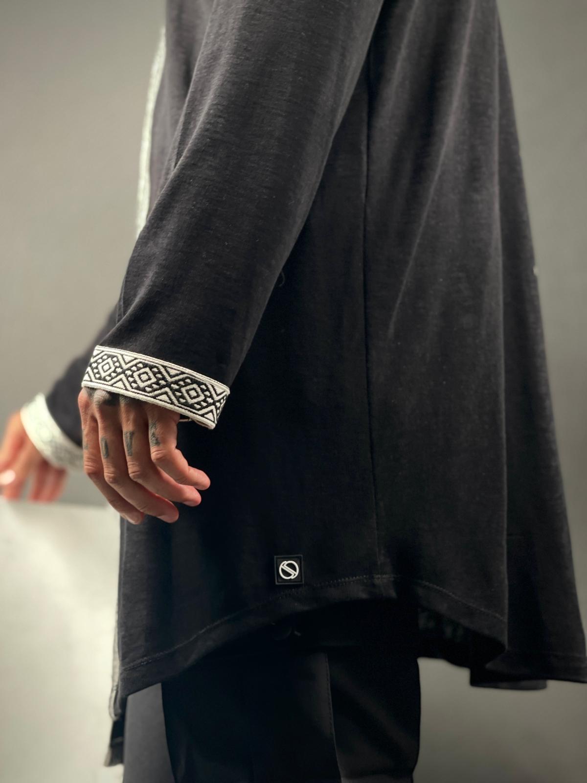 Stylish Linen Kimono with Designer Tie-Mielo Collection