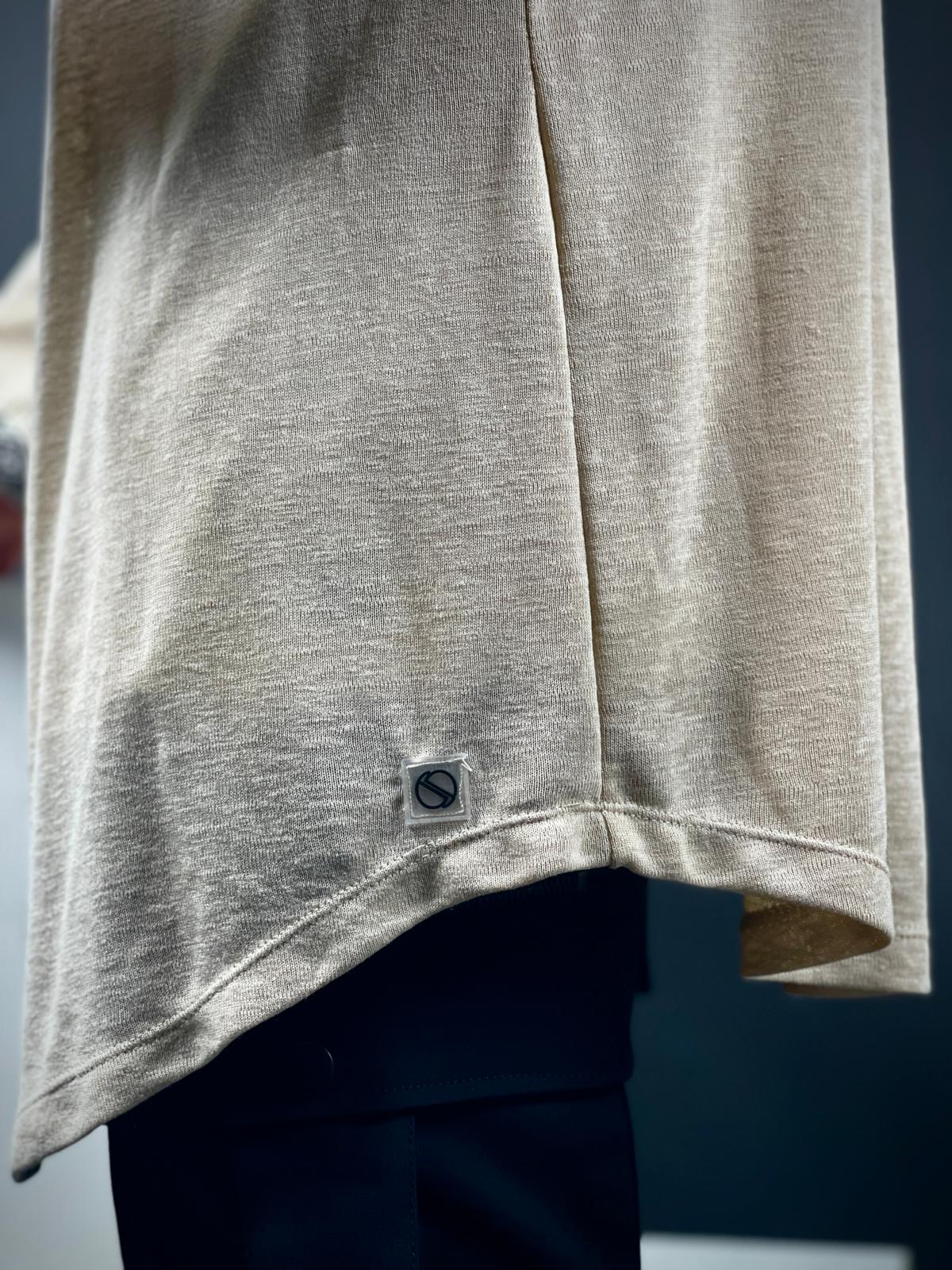 Stylish Linen Kimono with Designer Tie-Mielo Collection