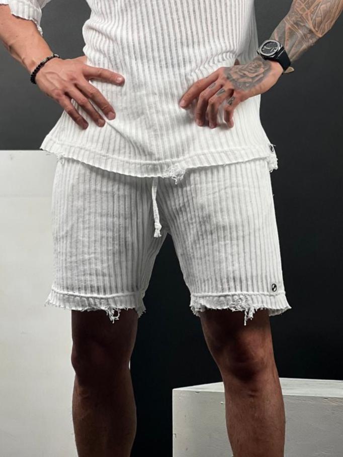 SWAG69 striped linen shorts, men's summer, photo 6