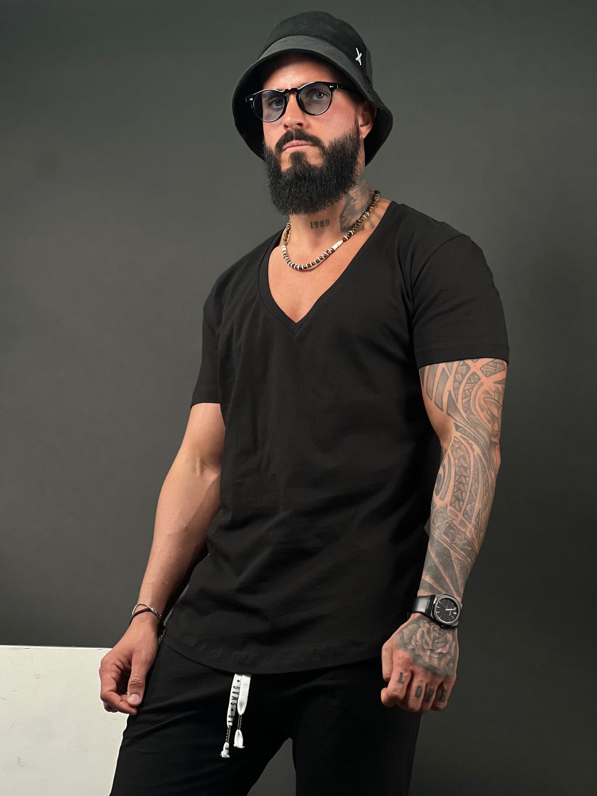 SWAG69 Deep V-Neck Slim Fit T-Shirt, photo 7