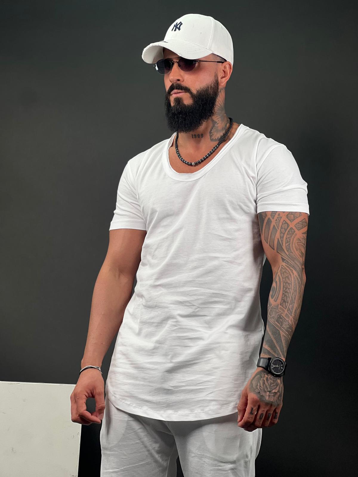 Smooth Cotton Crew Neck Shirt