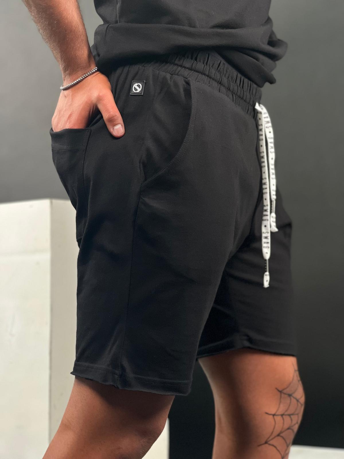 SWAG69 Drawstring Cotton Shorts, men's streetwear, photo 16