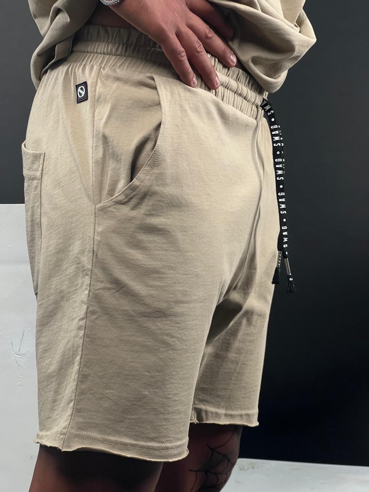 SWAG69 Drawstring Cotton Shorts, men's streetwear, photo 6