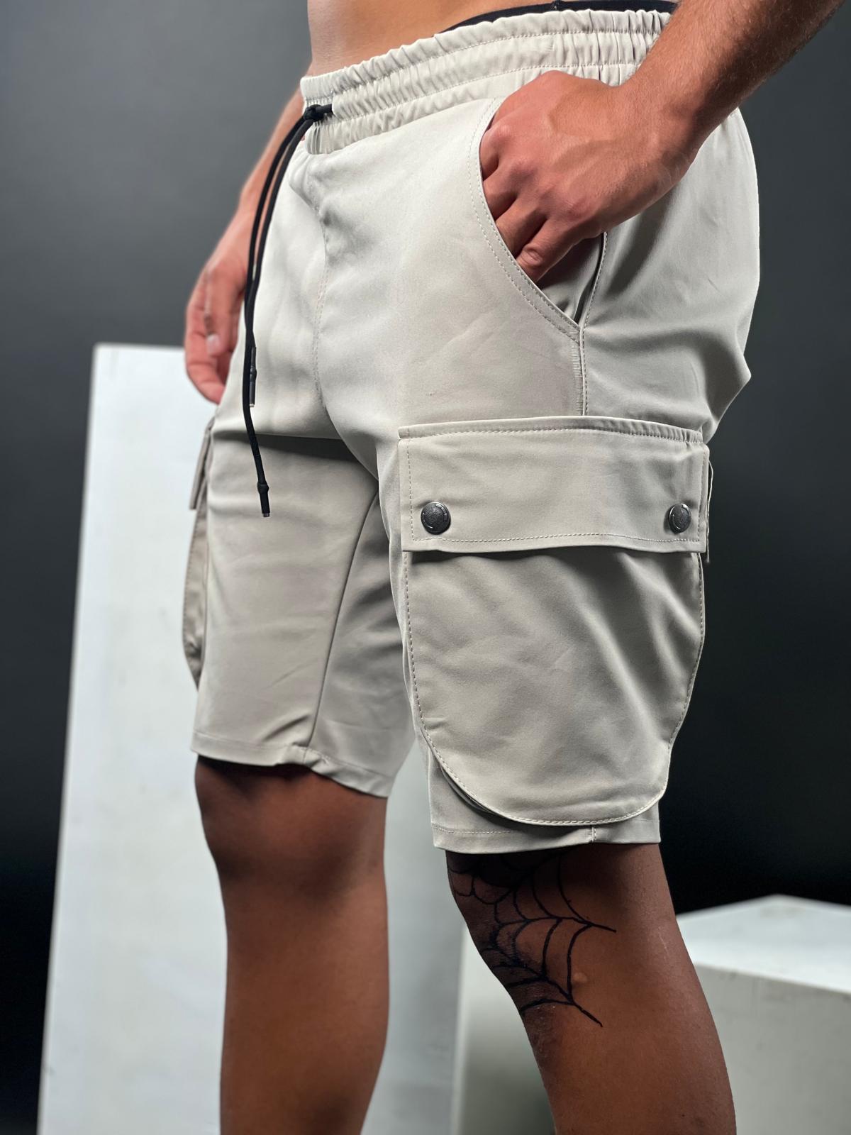 Short pants for men made from elegant fabric-MODEL-692