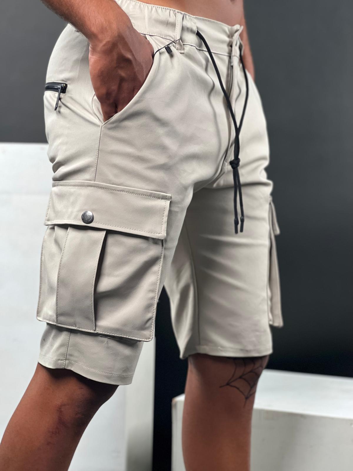 SWAG69 elegant fabric cargo shorts model 673 - photo 9