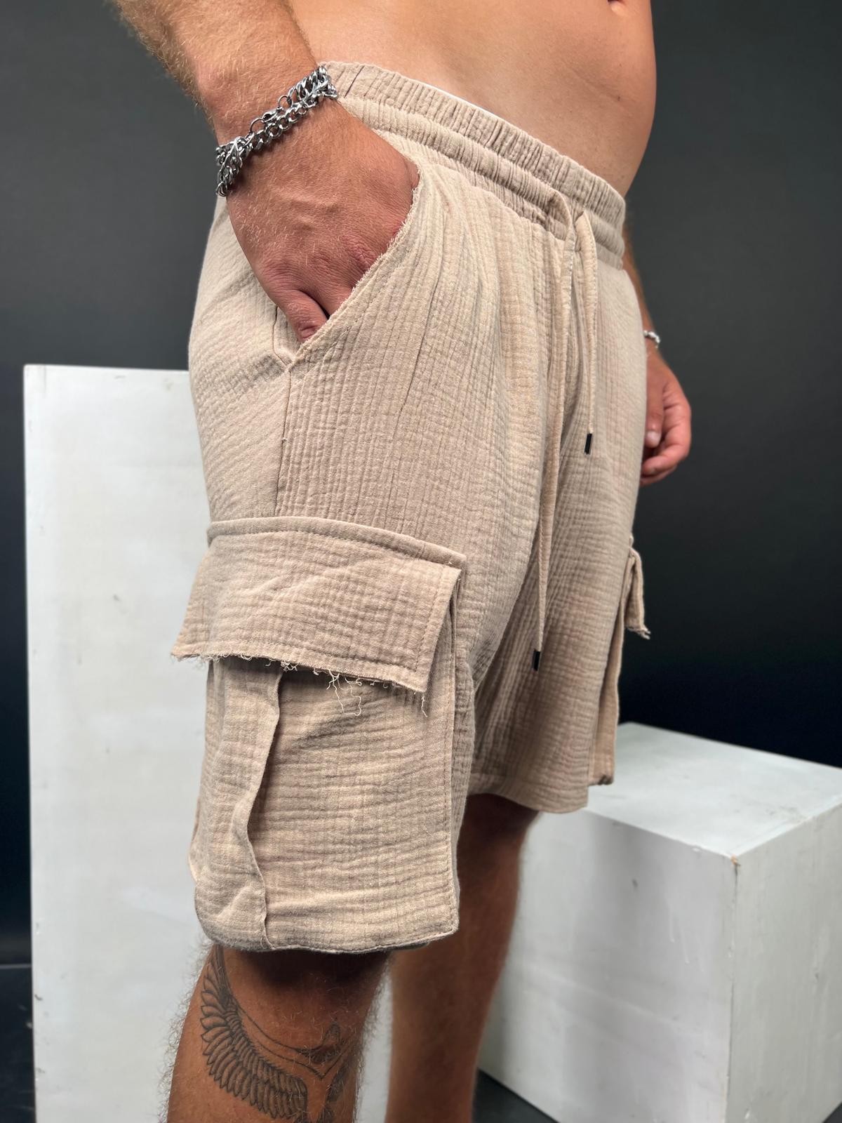 SWAG69 Soliton linen cargo shorts - photo 11