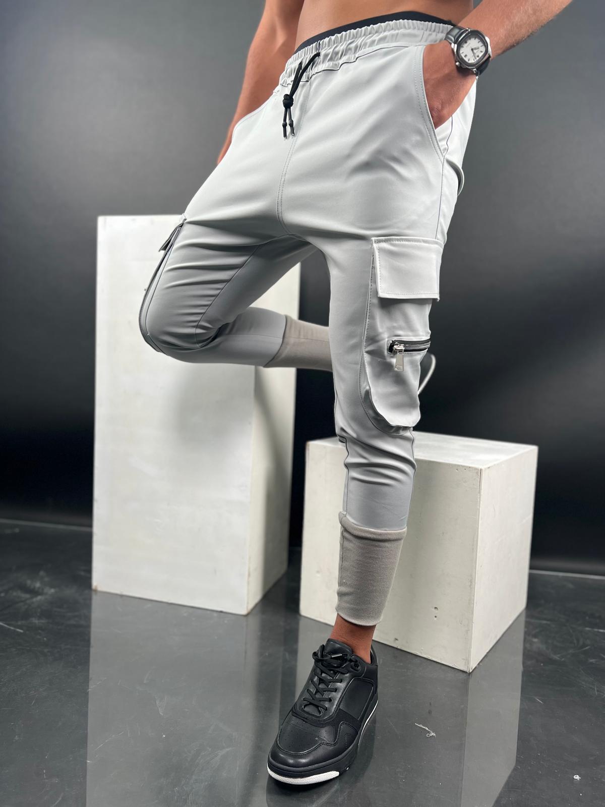 Elegant Stretch Pants with Side Pockets - CPST-69