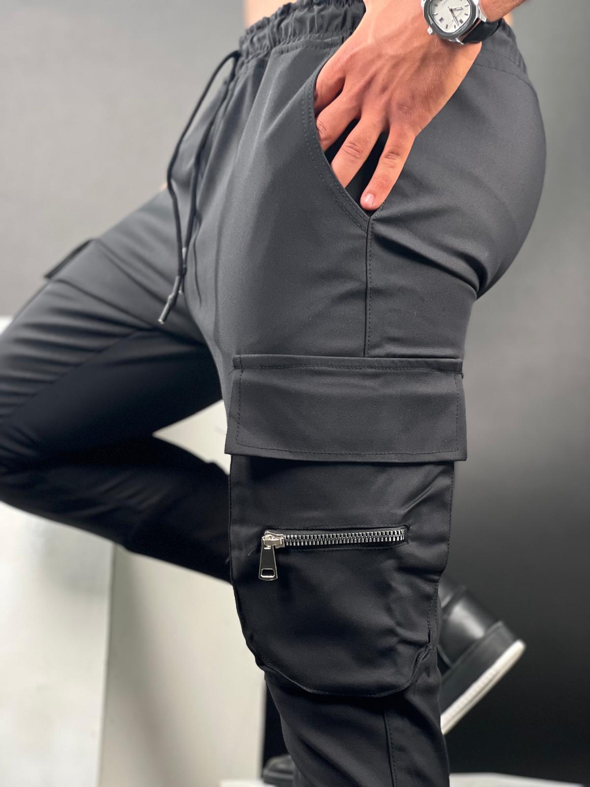 Elegant Stretch Pants with Side Pockets - CPST-69