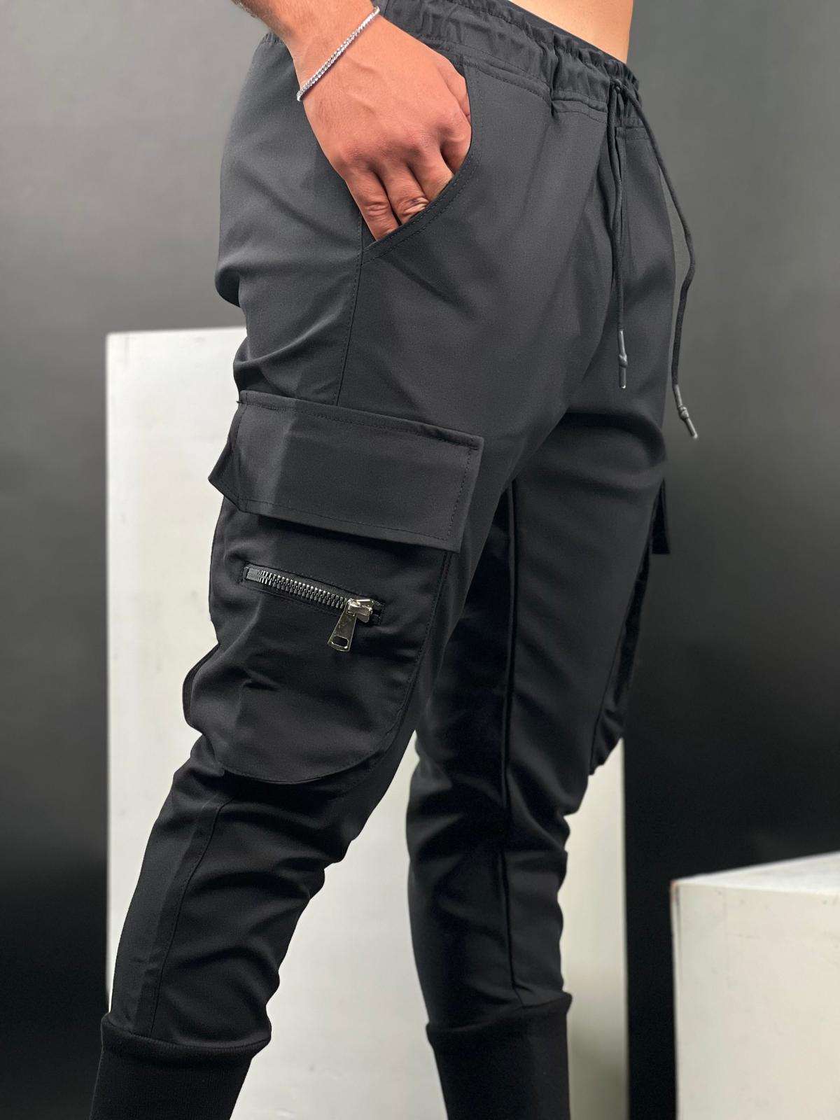 Elegant Stretch Pants with Side Pockets - CPST-69