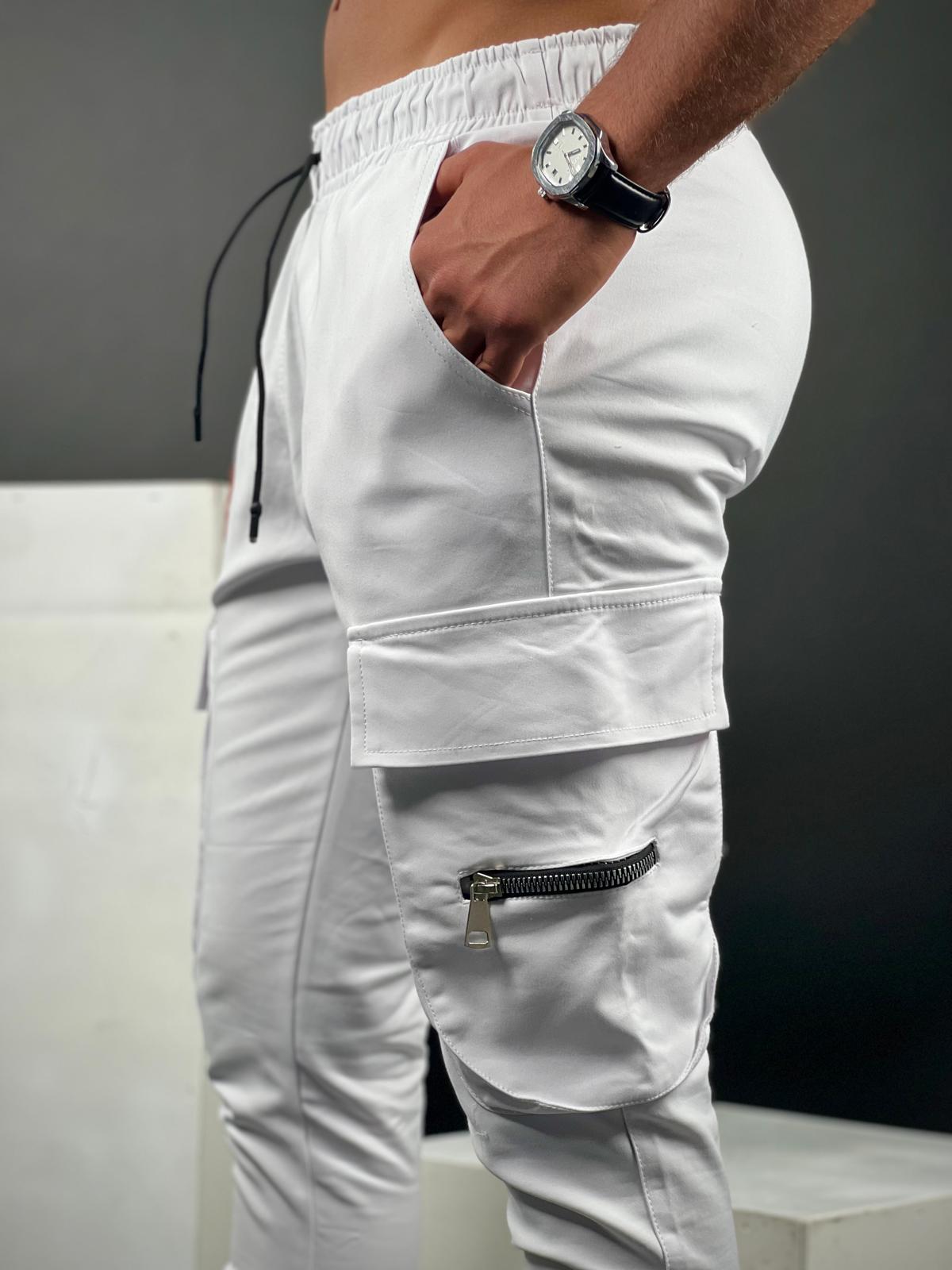 Elegant Stretch Pants with Side Pockets - CPST-69