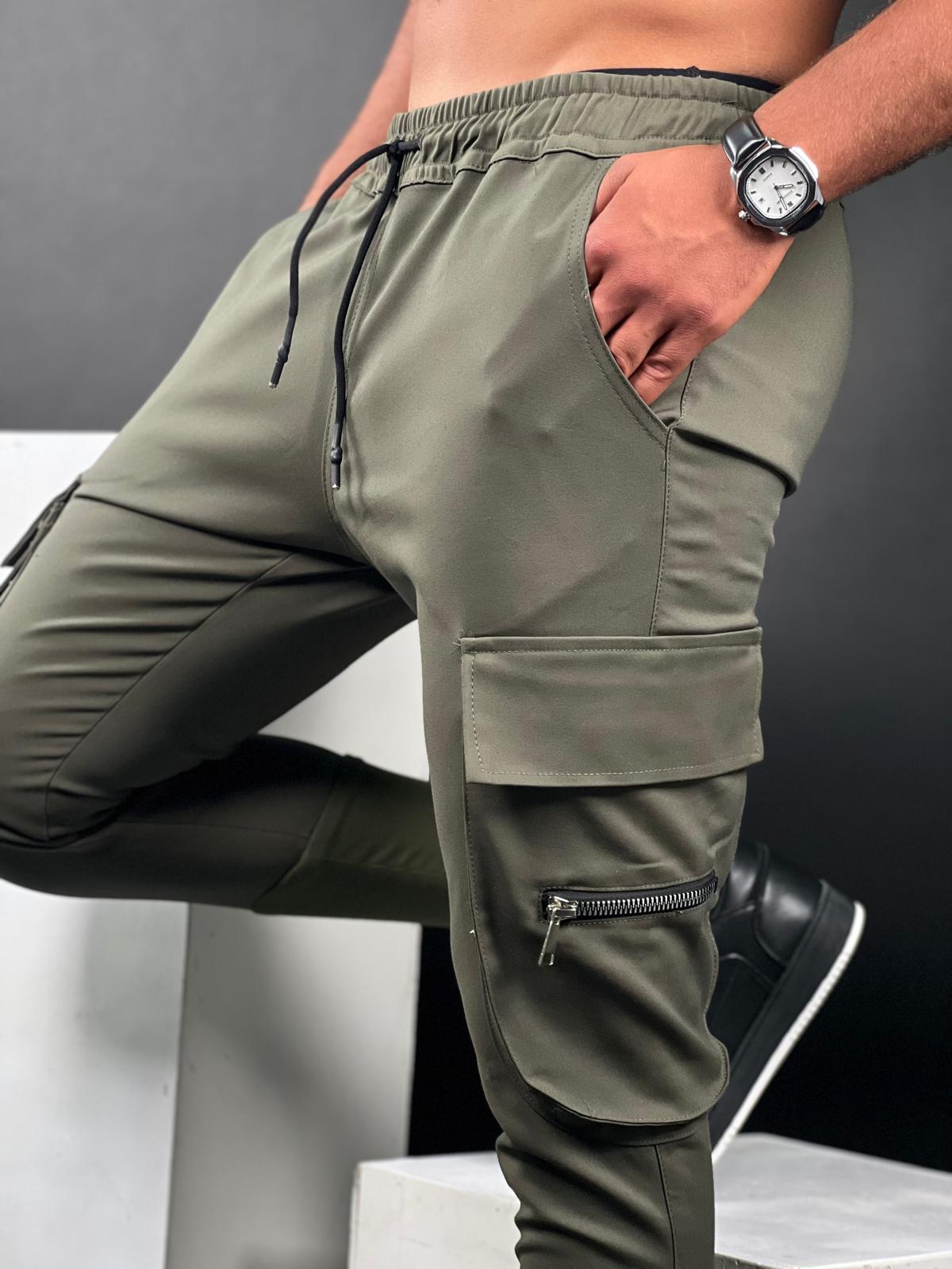 Elegant Stretch Pants with Side Pockets - CPST-69