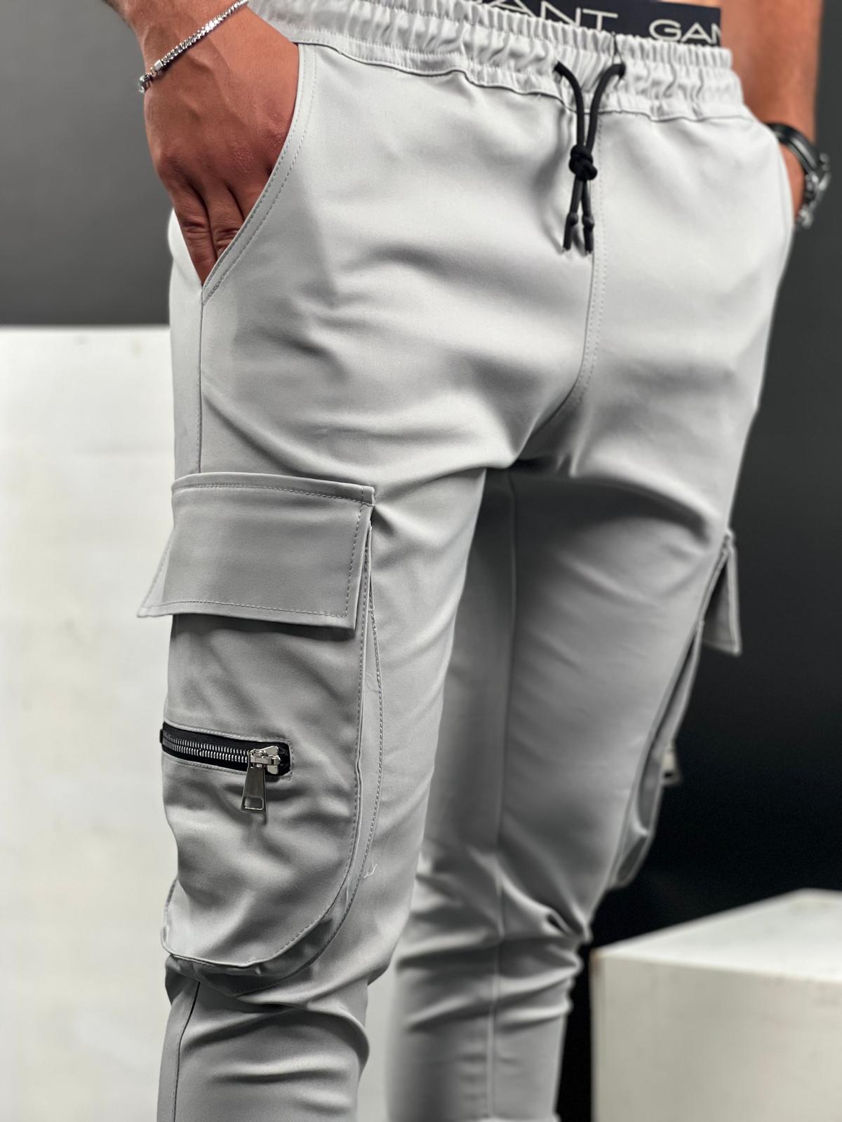 Elegant Stretch Pants with Side Pockets - CPST-69