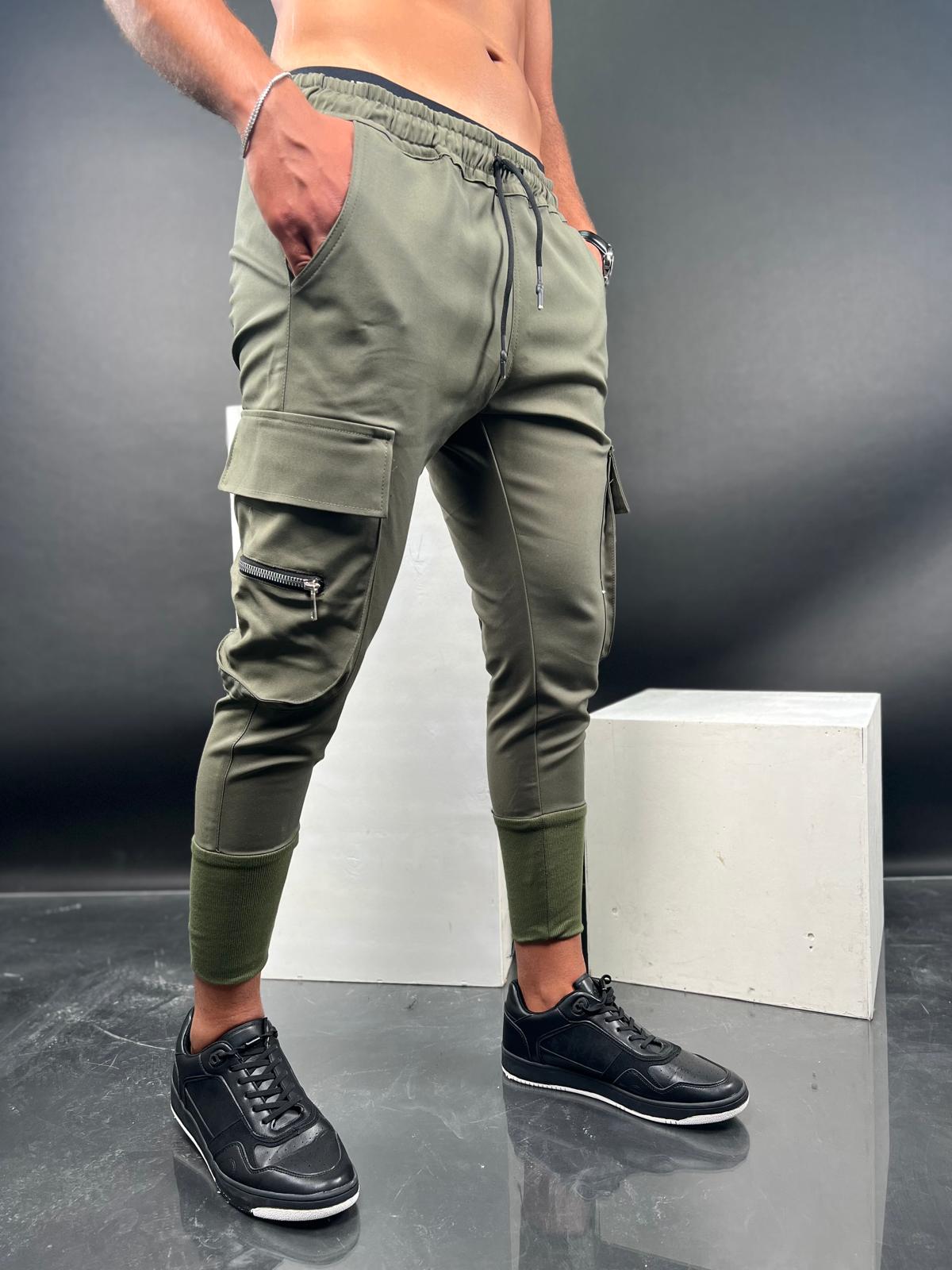 Elegant Stretch Pants with Side Pockets - CPST-69
