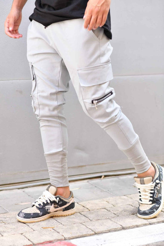 Elegant Stretch Pants with Side Pockets - CPST-69