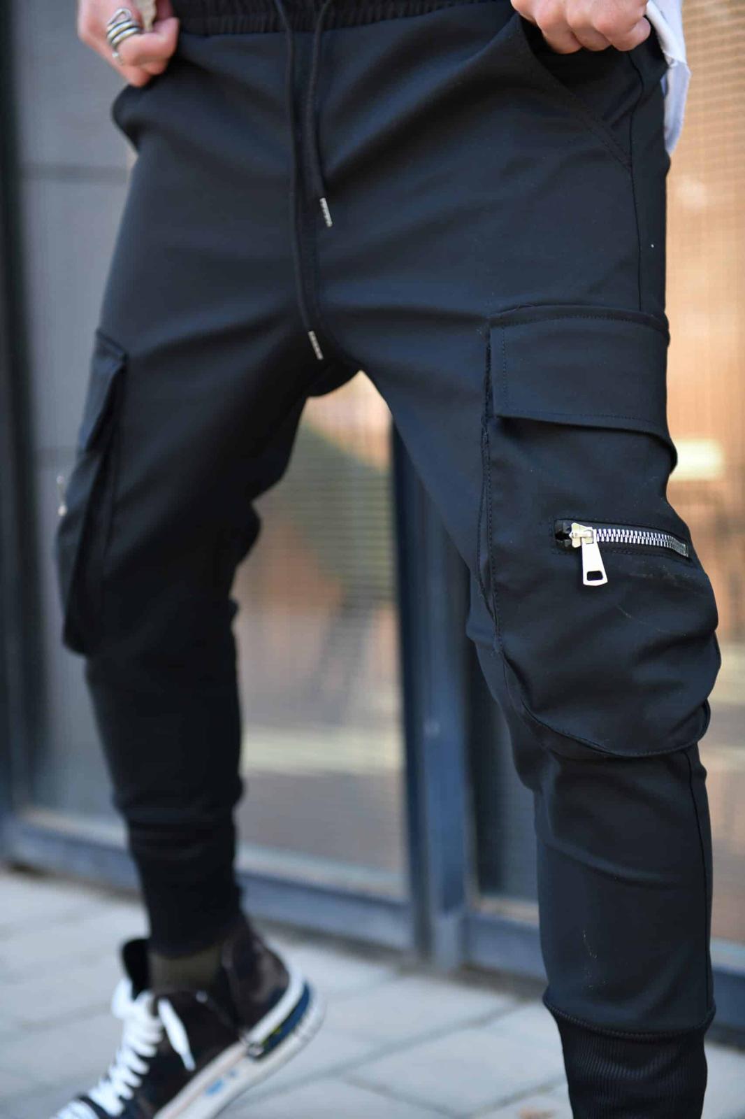 Elegant Stretch Pants with Side Pockets - CPST-69