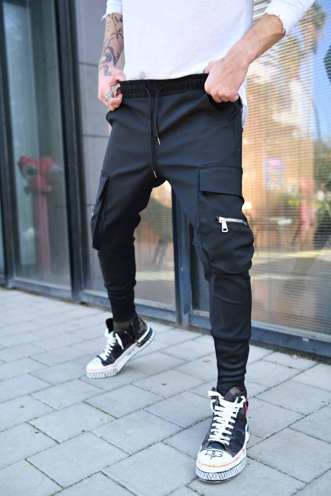 Elegant Stretch Pants with Side Pockets - CPST-69