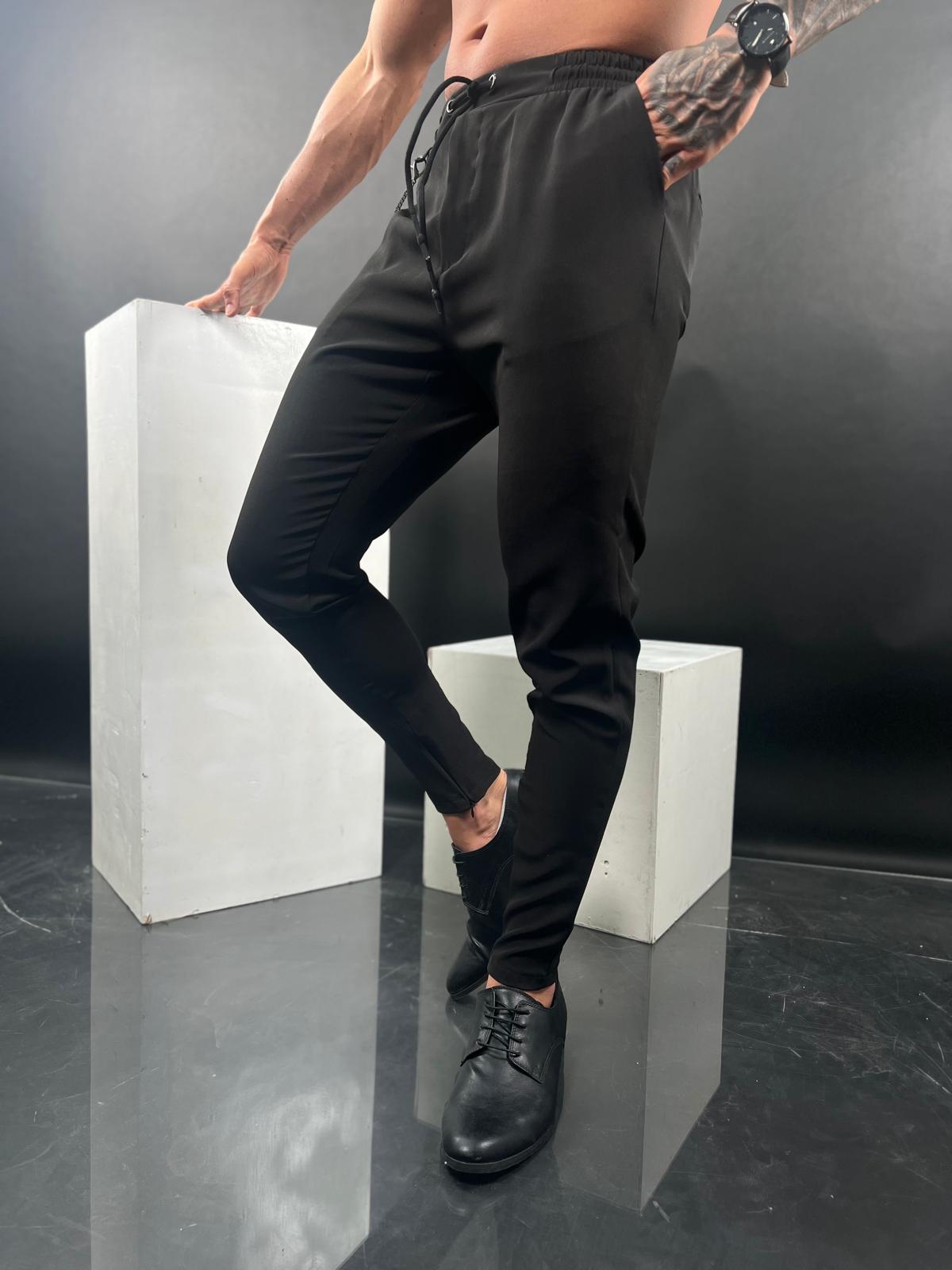 SWAG69 Monte Carlo sport-elegant stretch trousers, Beige/Black - photo 6