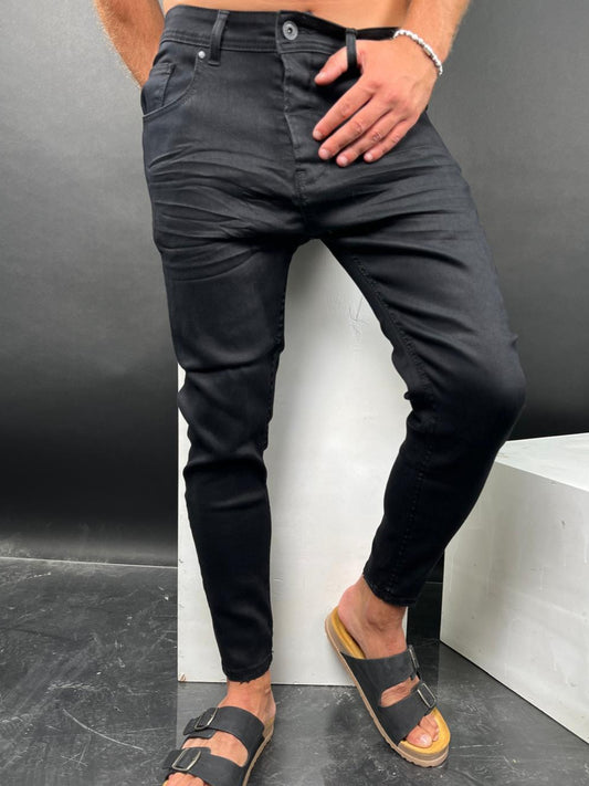 Black Skinny Jeans with Premium Stretch Fabric ES-02