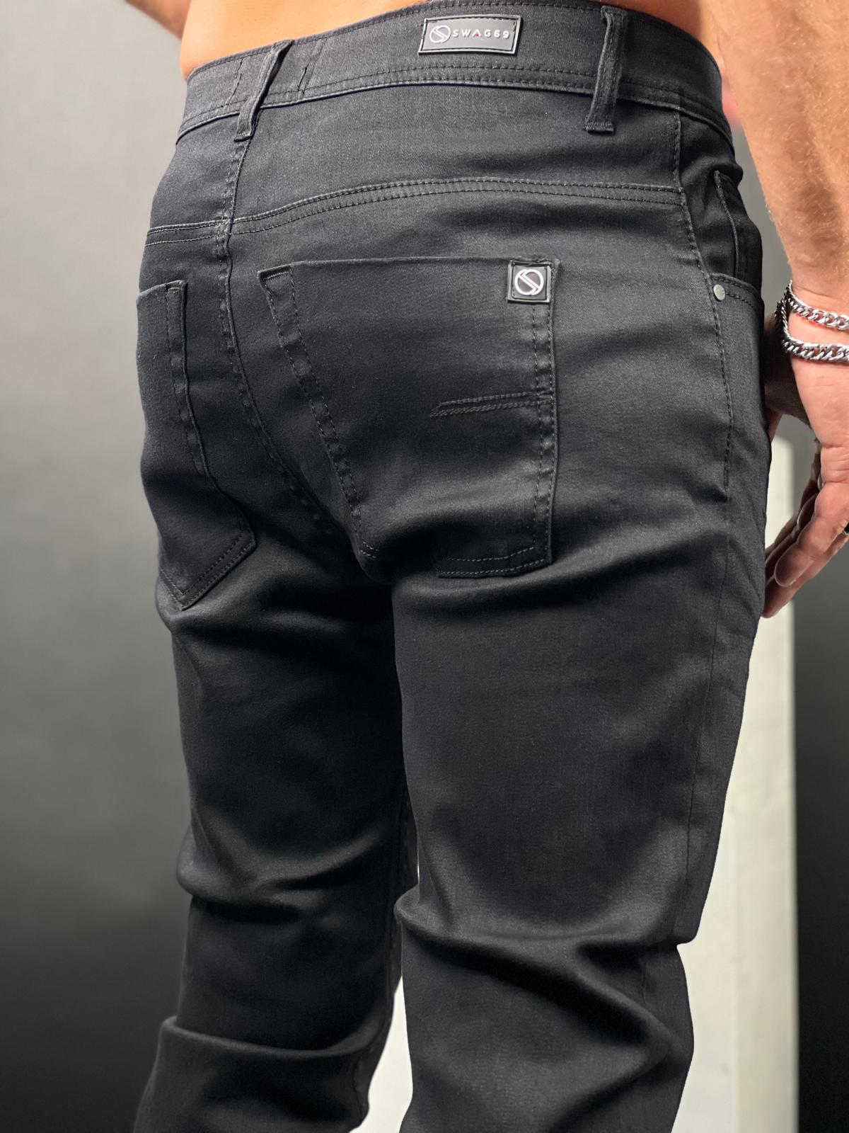 Black Skinny Jeans with Premium Stretch Fabric ES-02