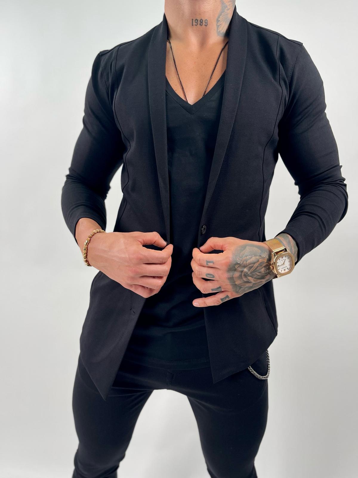 SWAG69 stretch jersey blazer, Light Beige/Brown/Black/Beige - photo 10