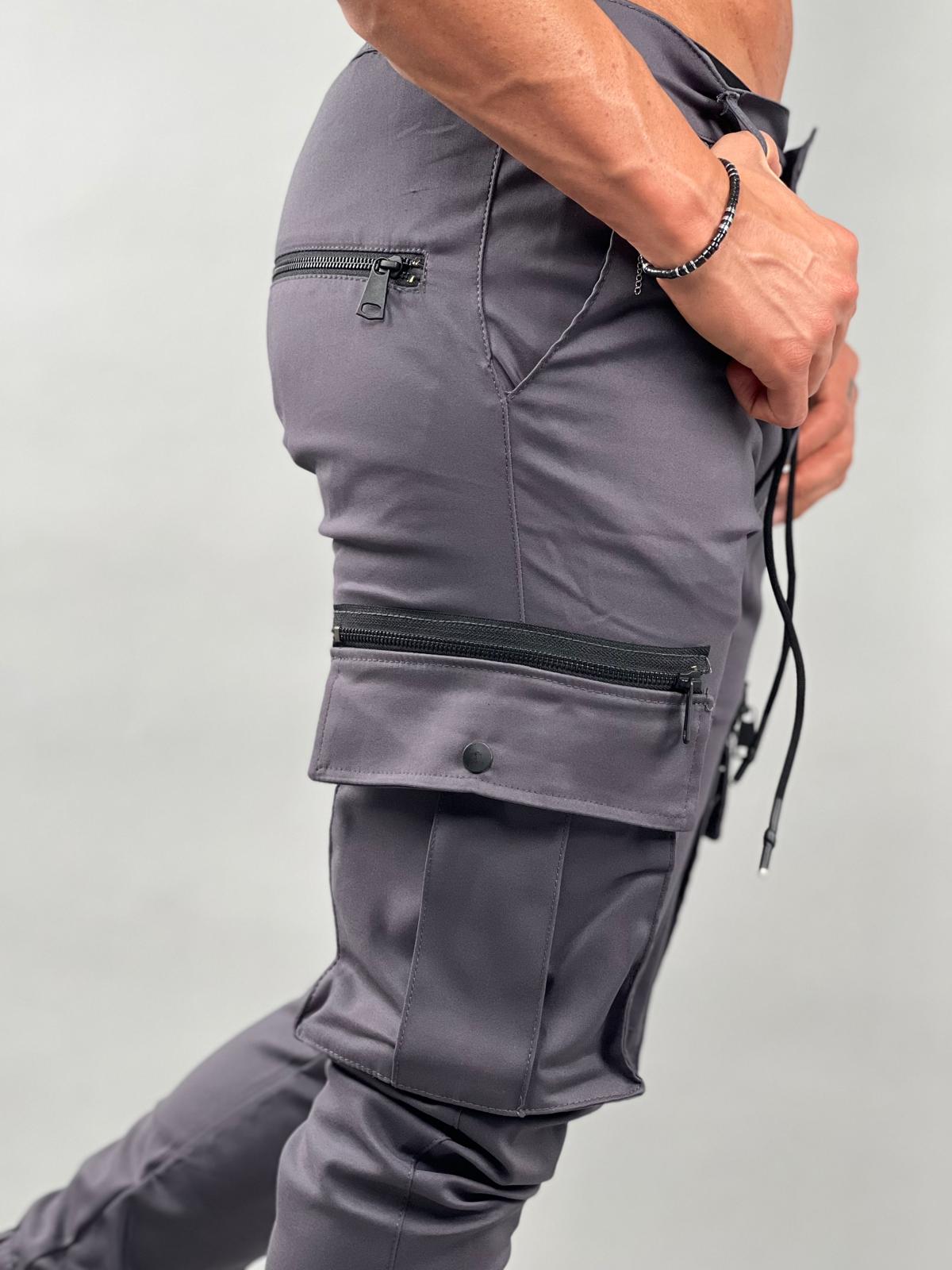 Men's cargo pants made from elegant fabric Model EM-16