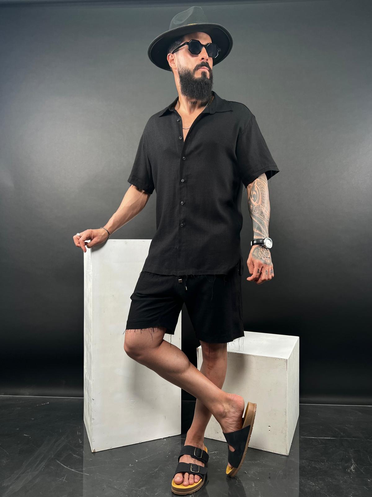 Short linen pants, Ward Collection