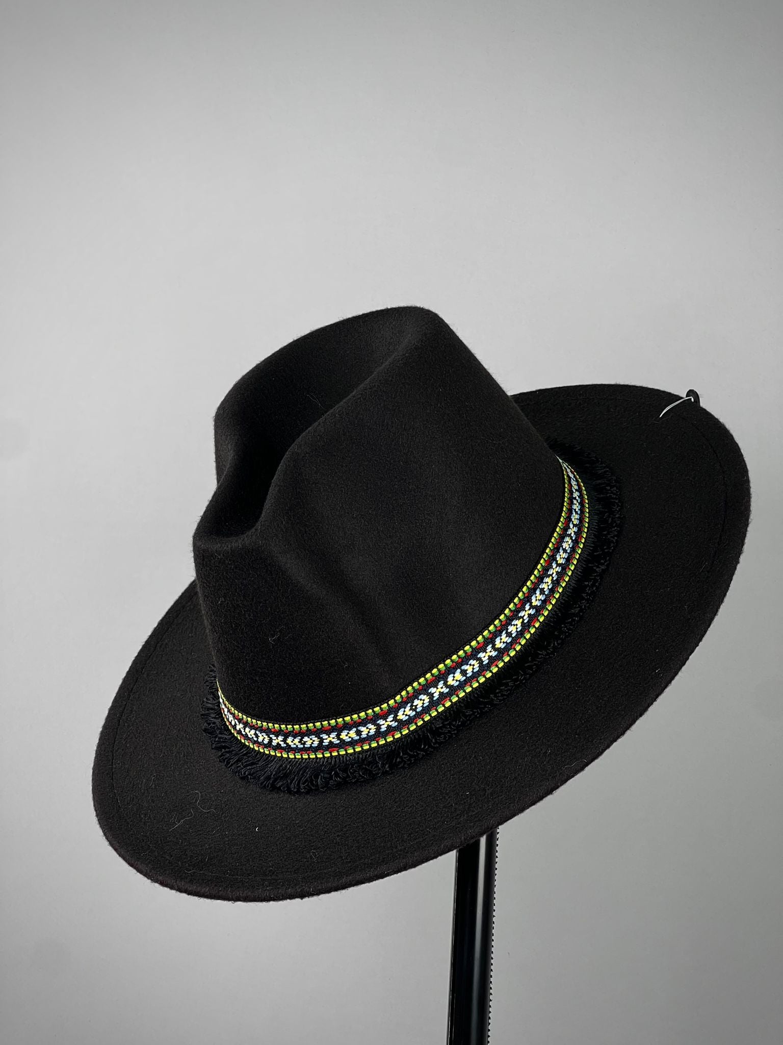 SWAG69 handcrafted cowboy hat S-14, black flat brim - photo 4