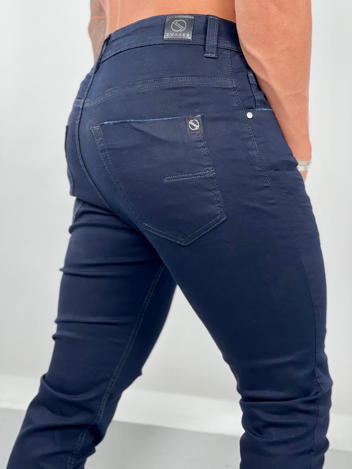 Dark Blue Skinny Fit Lycra Jeans – Classic & Comfortable (Model S-159)