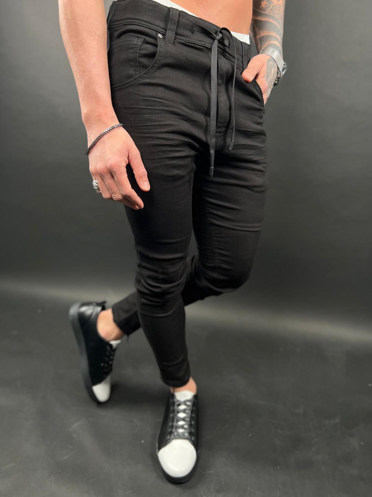 Charcoal Black Jogger Jeans – S-204