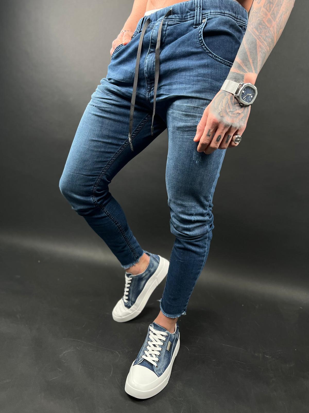 Classic Blue Jogger Jeans – S-209