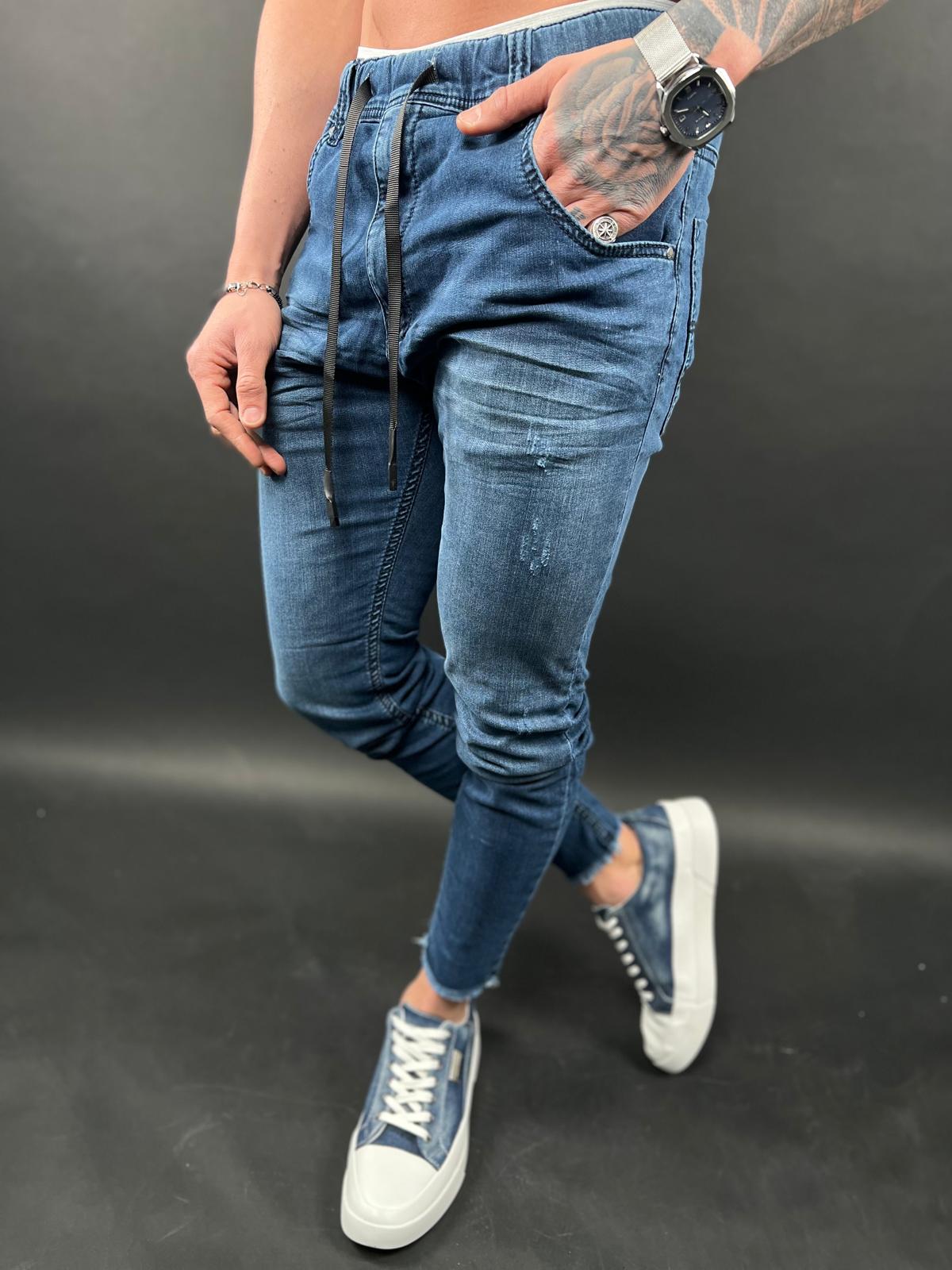 Classic Blue Jogger Jeans – S-209