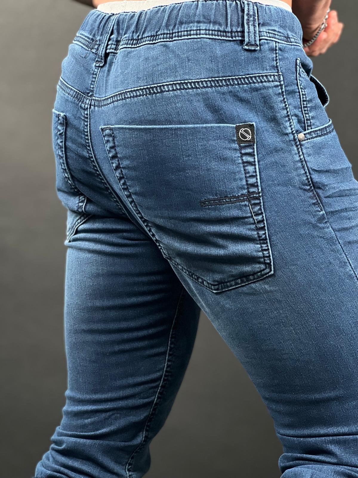 Classic Blue Jogger Jeans – S-209