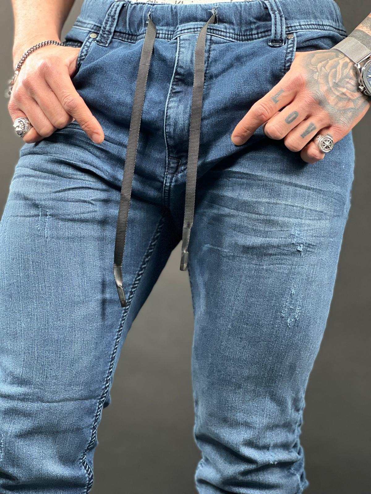 Classic Blue Jogger Jeans – S-209