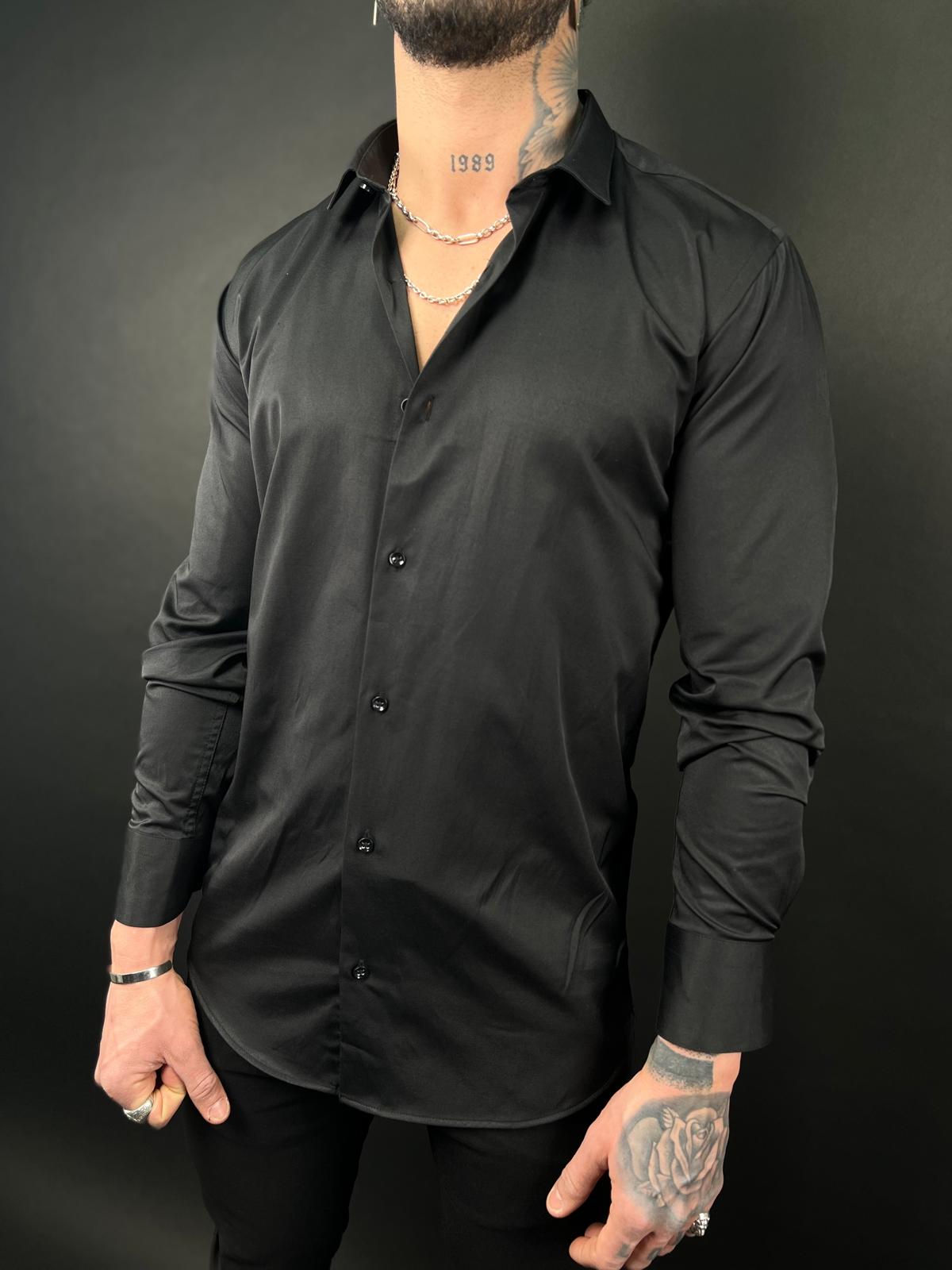 Slim Fit Satin Dress Shirt, SWAG69 men's, photo 2