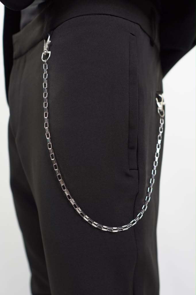Luxury Silver Box Link Suit & Trouser Chain - Premium Men's Accessory