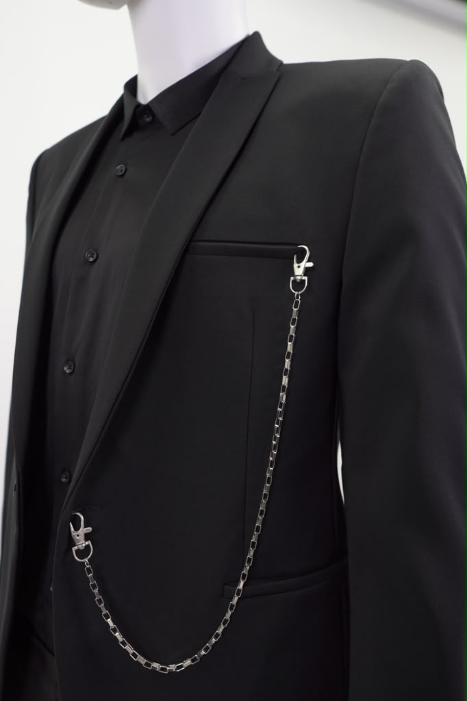 Luxury Silver Box Link Suit & Trouser Chain - Premium Men's Accessory