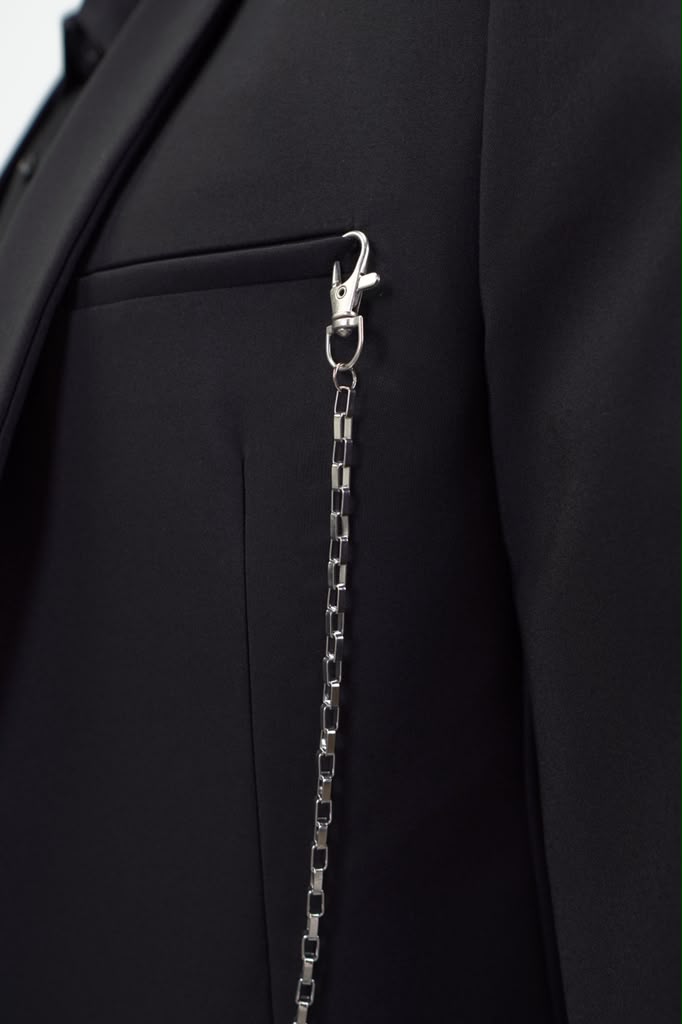 Luxury Silver Box Link Suit & Trouser Chain - Premium Men's Accessory