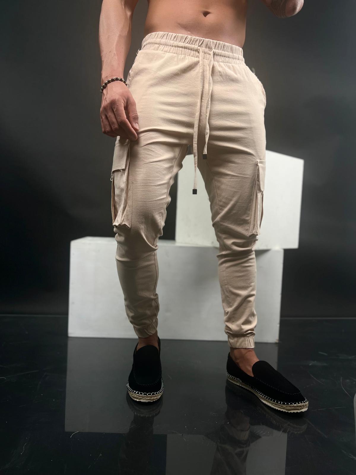 SWAG69 Pocket Comfort linen cargo pants - photo 21