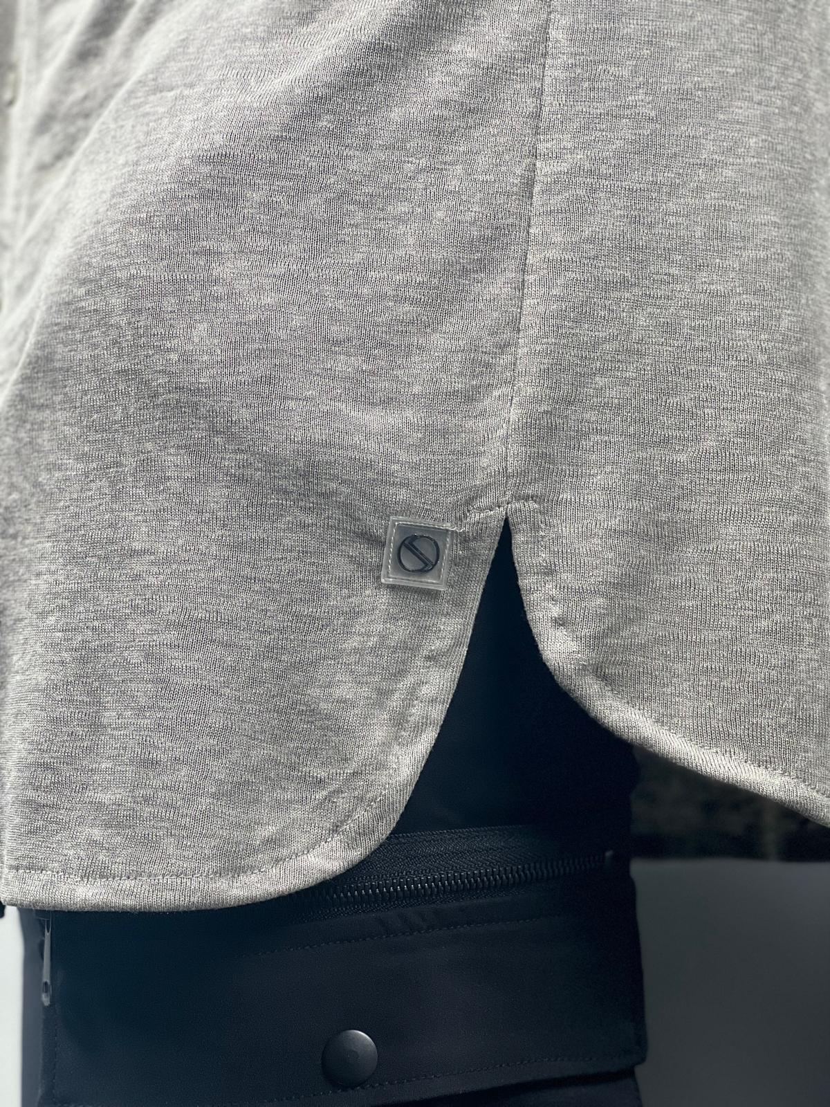 Linen Chinese collar button-up shirt-Mielo Collection